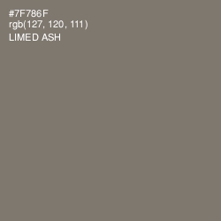 #7F786F - Limed Ash Color Image
